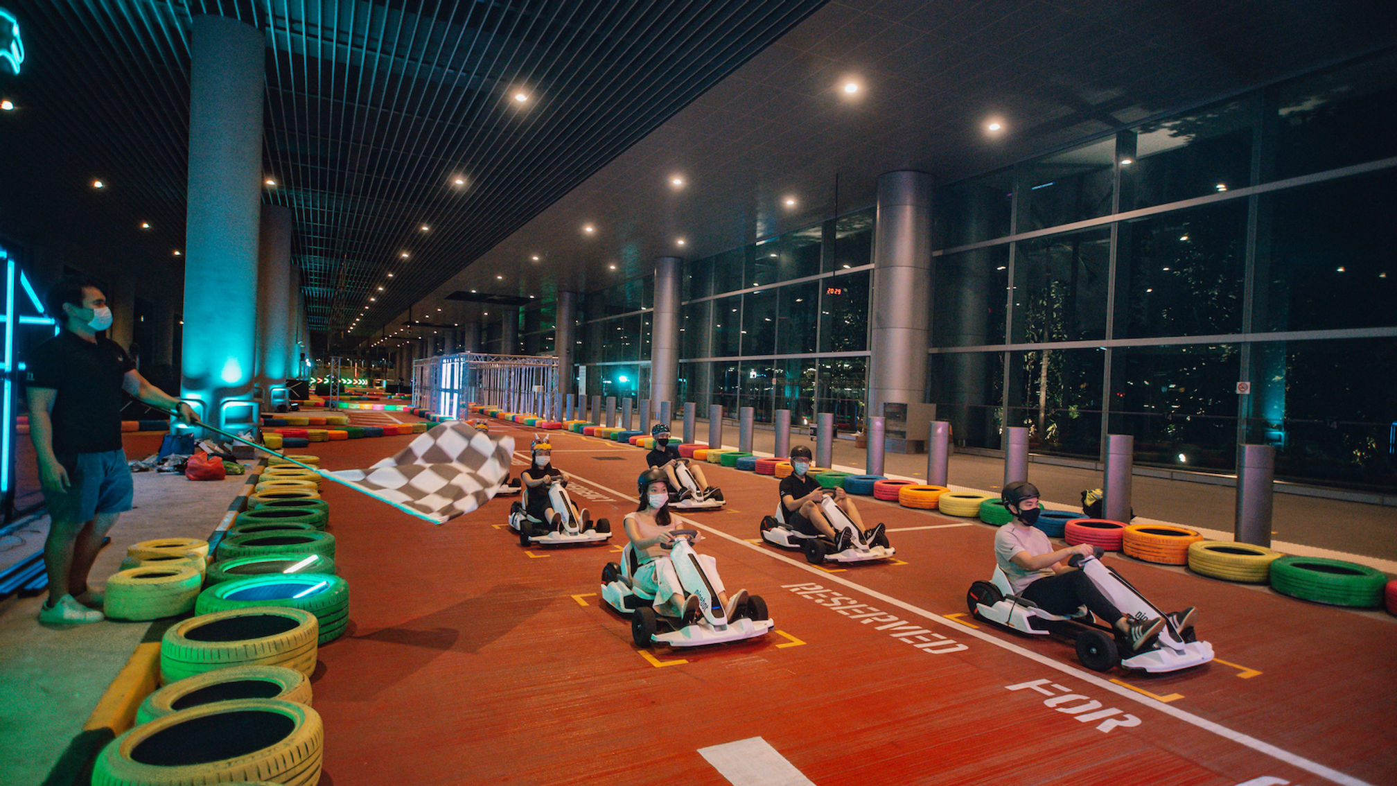 Changi Festive Village: Dino Bounce and Dino Kart